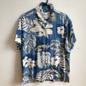 Guy Harvey silk Hawaiian print shirt